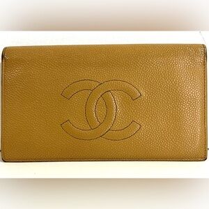 Chanel Caviar Leather Continental Wallet - Flap Over